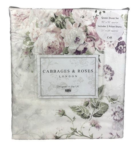 Cabbages roses queen duvet - &,